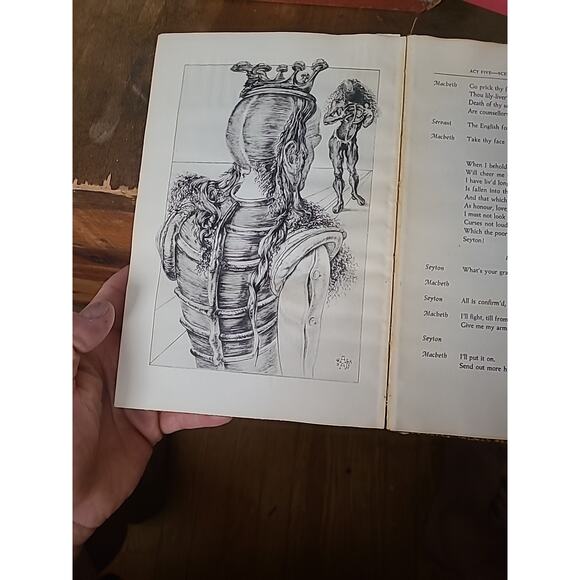 William Shakespeare's Macbeth illustrated by Salvador Dali, 1946, HC Doubleday - Picture 10 of 10